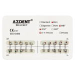 Azdent металлические брекеты Mini MBT, 0.18", 3-4-5 Hooks